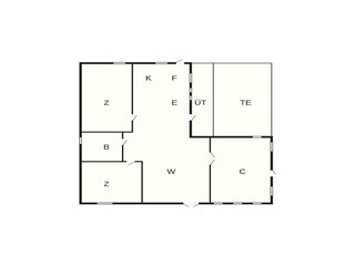Casa de vacaciones Bjerge Strand Plano de planta 7