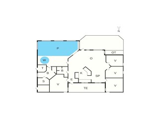 Vakantiehuis Lønstrup Grondplan 55