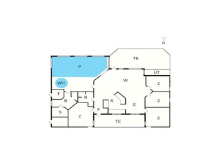 Vakantiehuis Lønstrup Grondplan 56