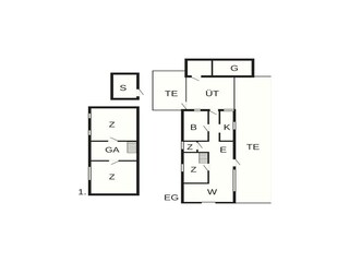 Vakantiehuis Bratten Strand Grondplan 26