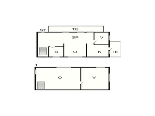 Vakantiehuis Blåvand Grondplan 37