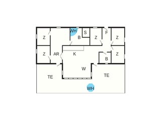 Vakantiehuis Vaeggerløse Grondplan 41