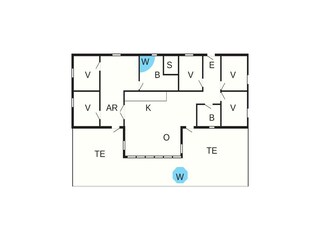 Casa de vacaciones Vaeggerløse Plano de planta 5