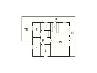 Vakantiehuis Ferring Grondplan 42