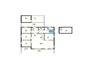 Ferienhaus Søndervig Grundriss 43