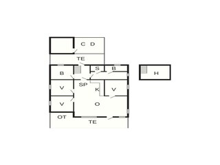 Casa per le vacanze Søndervig Pianta del piano 42