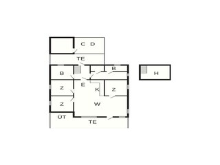 Ferienhaus Søndervig Grundriss 4