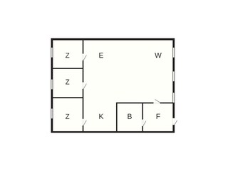 Apartamento Millinge Plano de planta 2