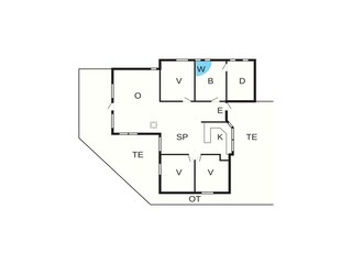 Casa de vacaciones Tåsinge Plano de planta 7