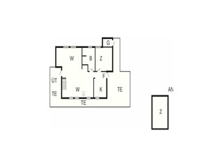 Vakantiehuis Stavreby Grondplan 5