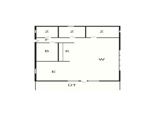 Vakantiehuis Jægerspris Grondplan 35