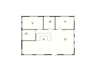 Vakantiehuis Arrild Grondplan 25