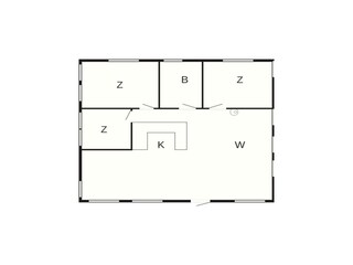 Vakantiehuis Arrild Grondplan 2