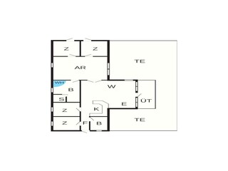 Maison de vacances Løkken Plan d'étage 44