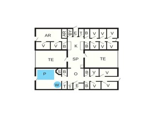 Maison de vacances Ørding Plan d'étage 39