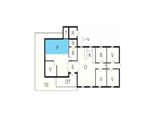 Vakantiehuis Juelsminde Grondplan 2
