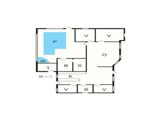Casa de vacaciones Jerup Plano de planta 2