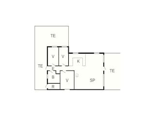 Vakantiehuis Saltum Grondplan 27