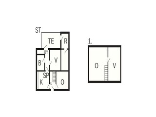 Casa per le vacanze Bredebro Pianta del piano 37