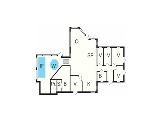 Vakantiehuis Spodsbjerg Grondplan 55