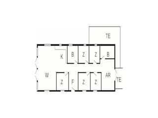 Vakantiehuis Fjellerup Strand Grondplan 42
