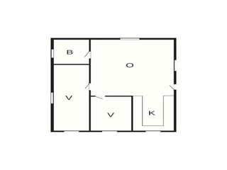 Vakantiehuis Glyngøre Grondplan 23