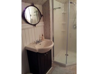 Antique Queen Bedroom has new Bathroom