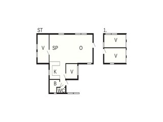 Casa per le vacanze Süd-Norwegen Pianta del piano 45