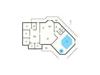 Vakantiehuis Hejlsminde Grondplan 49