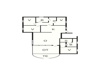 Vakantiehuis Ebeltoft Grondplan 4