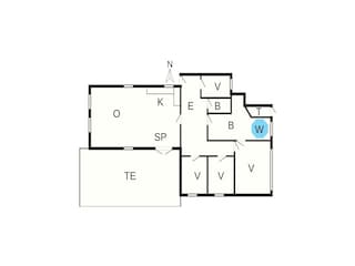 Holiday house Søndervig Floor Plan 41