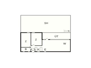Casa de vacaciones Rødhus Plano de planta 3