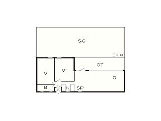 Vakantiehuis Rødhus Grondplan 22