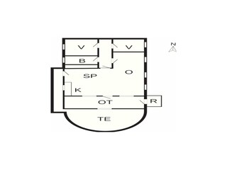 Casa per le vacanze Fjand Pianta del piano 41