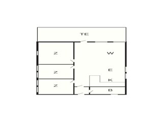Vakantiehuis Hals Grondplan 61