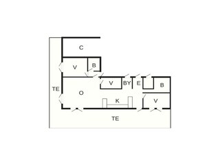 Vakantiehuis Lumsås Grondplan 32