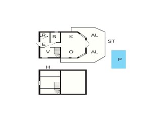 Vakantiehuis Valdemarsvik Grondplan 25