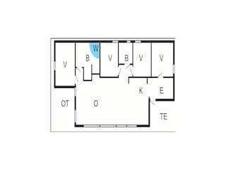 Vakantiehuis Lønstrup Grondplan 54