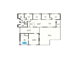 Ferienhaus Løkken Grundriss 2