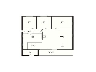 Casa de vacaciones Handbjerg Plano de planta 40
