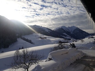 Blick vom Balkon