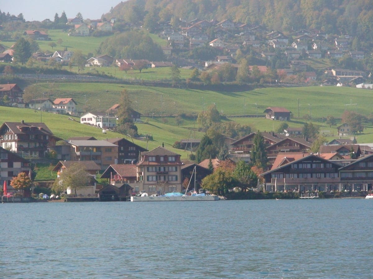 Sicht auf's Haus vom See