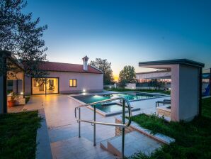 Villa individuelle avec piscine privée, terrasse couverte et équipement de jeu