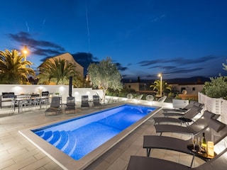 Appartement Arbanija Buitenaudio-opname 7