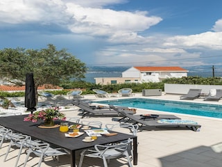 Appartement Arbanija Buitenaudio-opname 14