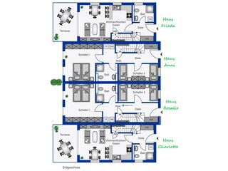 Casa per le vacanze Carolinensiel Pianta del piano 43