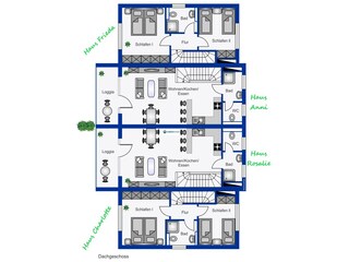 Casa per le vacanze Carolinensiel Pianta del piano 44