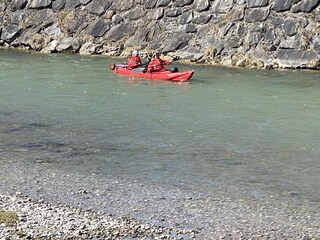 Kanufahrt auf der Loisach