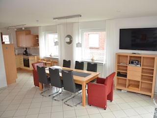 Essbereich im Ferienhaus MeerZeit
