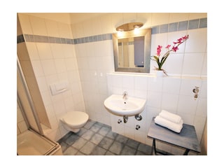 geräumiges Badezimmer mit Dusche